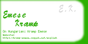 emese kramp business card